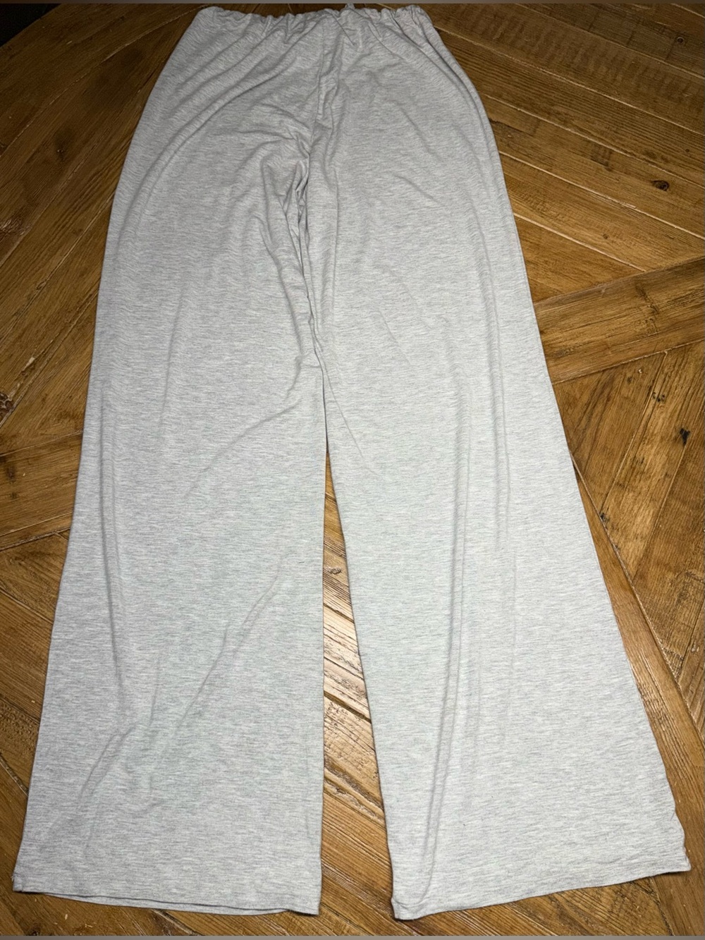 SKIMS Soft Lounge Drawstring Pant Heather Gray Wide Leg Loungewear Size Small - Picture 5 of 11
